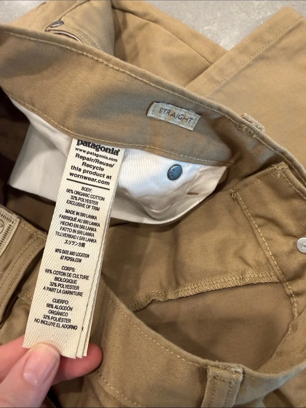 Patagonia Men's Tan Chinos - Straight Leg